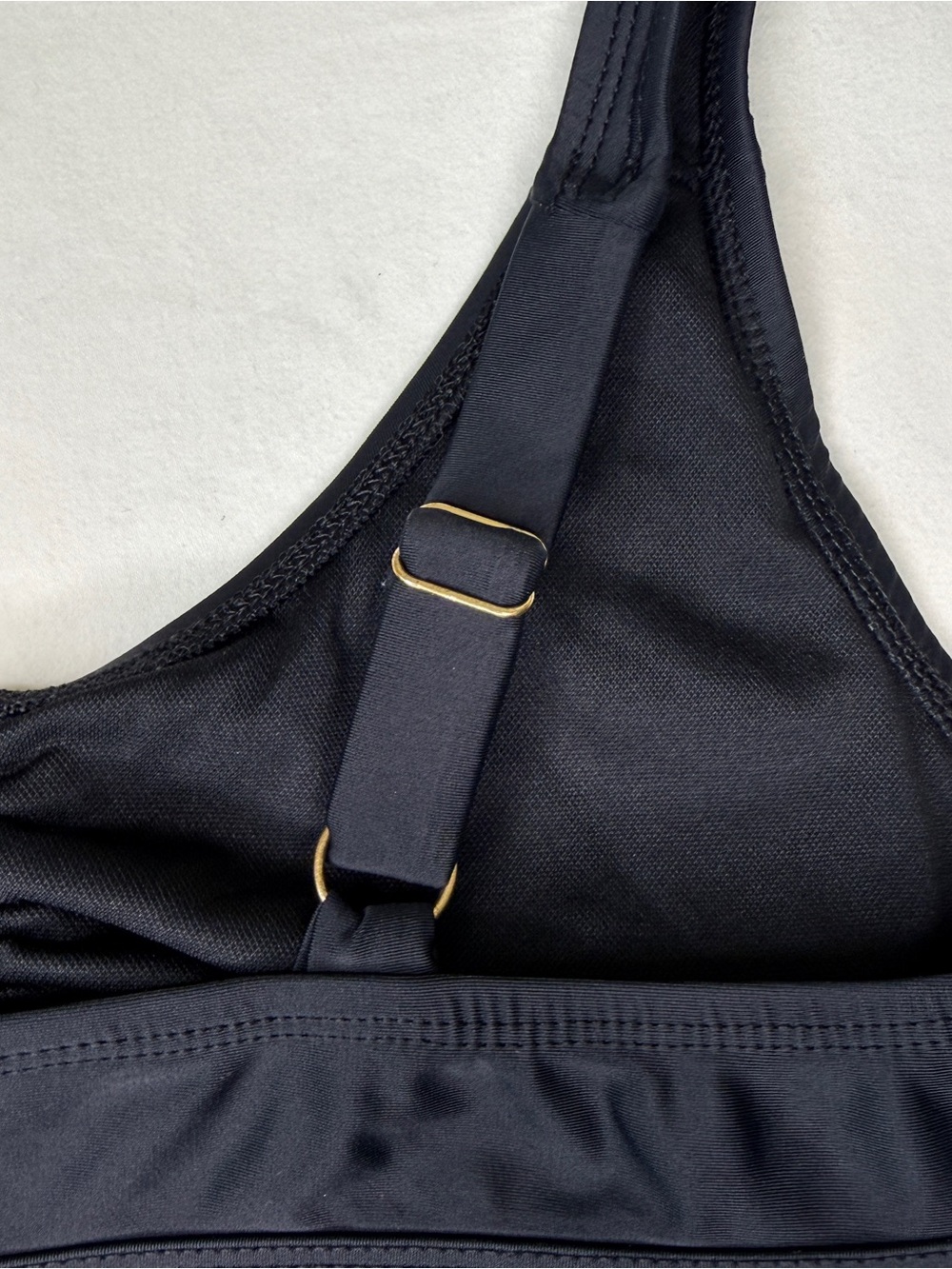 Black Bikini Set with Ruffle Bottom - Picture 5 of 6